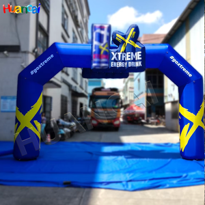 Arche gonflable extérieure personnalisée 20 pieds (6m, 8m) – Porte d'entrée gonflable avec logo amovible – Arche de ballons pour ligne de départ et d'arrivée de marathon - Product Image 1