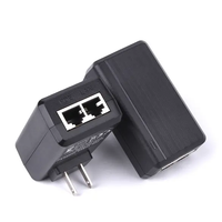 Adaptador de inyector POE de 10/100Mbps, 2 puertos RJ45, 48V, 0.5A, 24V, 1A, 12V, 2A para cámara IP CCTV de seguridad, enrutador de interruptor POE