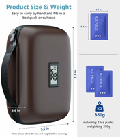 Étui de transport isotherme pour insuline avec affichage de la température, sac de refroidissement pour diabétiques pour stylos à insuline et fournitures, sac à médicaments