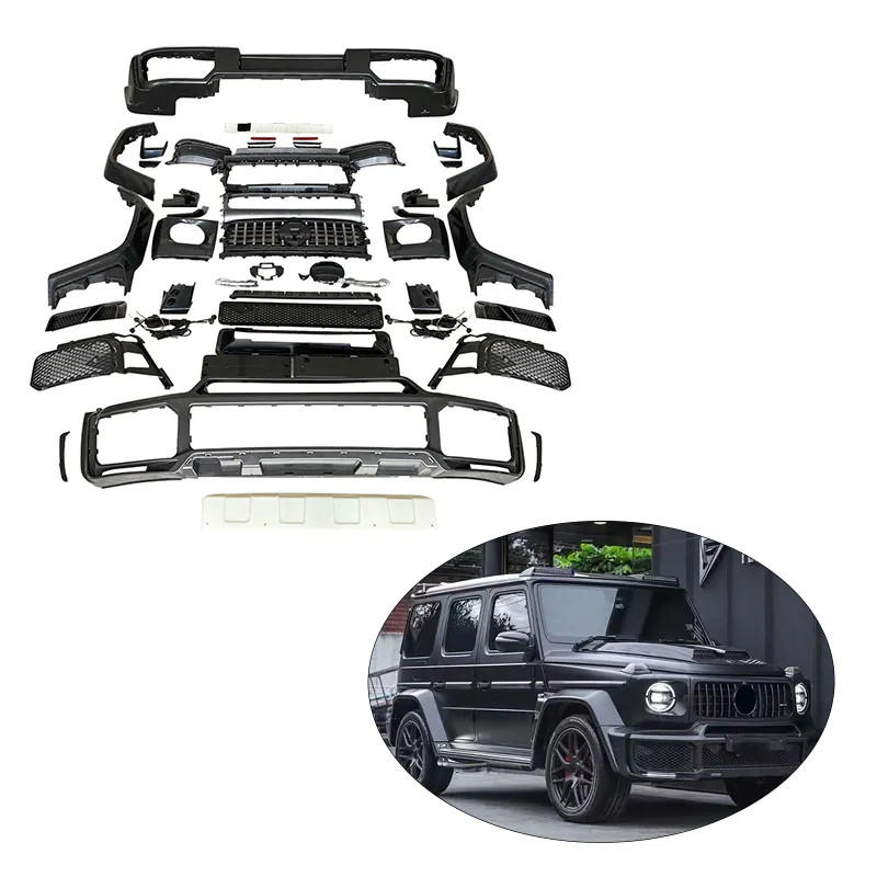 Araba vücut kitleri aksesuarları tampon Guard Grille dikiz aynası W464 BENZ W464 Brabus kitleri için yükseltme BRABUS