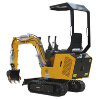 Kubota Yanmar EPA diesel remorquable 1 3 tonnes 1.5T 2T marteau hydraulique creuser petite pelle mini pour usage domestique