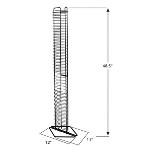 Negozi di dischi personalizzati espositore per dischi in vinile con filo metallico nero da pavimento espositore per CD DVD al dettaglio - Product Image 4