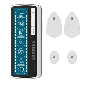 Unit TENS profesional pemijat getar Saluran ganda intensitas dapat diatur untuk alat pemulihan otot pereda nyeri fisioterapi - Product Image 2