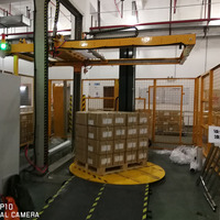 Machine d'emballage de palettes à chaud, distributeur de feuilles supérieures, enrouleur de palettes, fabriqué en Chine