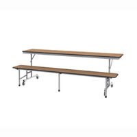 Meubles de cantine scolaire, table à manger pliante, banc, table