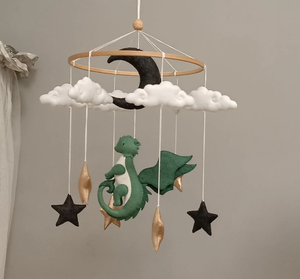 Móvil de bebé dragón para cuna Nuevo regalo de bebé Decoración de guardería - Product Image 2