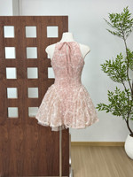 Robe d'été nouvelle collection style irrégulier et moelleux, avec fermetures éclair et taille ajustée, vente en gros usine