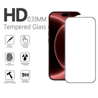 Protection d'écran en verre trempé transparent haute qualité pour iPhone 18 Pro 18 Pro Max, 9H HD, 0,33 mm, impression soyeuse