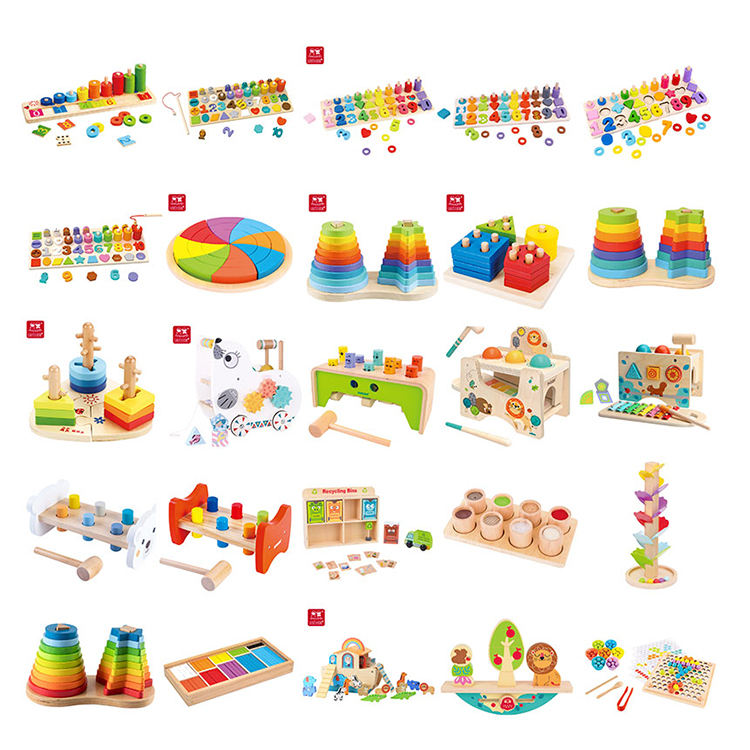 3 In 1 Shape Number Recognition Wooden Activity Matching Board Educational Toy For Kids 3+ Children Kids Toys Educational 