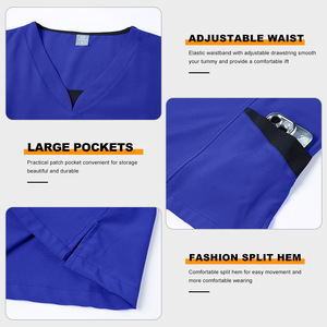 Tenues de travail personnalisées pour femmes, infirmières, hôpitaux vétérinaires, médecins, uniformes de travail unisexes, ensembles de pantalons de travail pour infirmières - Product Image 3