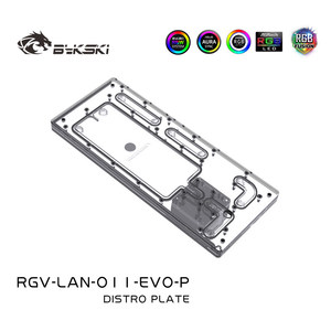 Plaque de canalisation d'eau Bykski RGV-LAN-O11-<span class=keywords><strong>EVO</strong></span>-P pour châssis Lian Li O11 <span class=keywords><strong>EVO</strong></span> avec canaux de guidage du flux et de refroidissement par eau, LED A-RGB 5V - Product Image 5