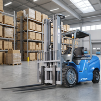 Remolques de Comida Totalmente Equipados con Equipo de Manipulación, Chasis Compacto, Elevador Estable, Montacargas Eléctrico Contrapesado Liftron CPD40D