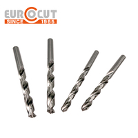 Mèche à queue droite EUROCUT de qualité industrielle M2 HSS DIN 338 pour le perçage professionnel de l'acier inoxydable