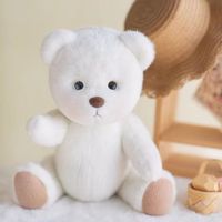 Oso de Peluche Lina Lena de 30 cm, Hecho a Mano, con Traje, Articulado, Regalos de Boda, Oso de Peluche con Ropa, Regalo para Niños, Juguete de Peluche Barato