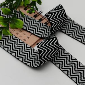Venta al por mayor de fábrica: Rollo de cinta elástica tejida personalizada para prendas de vestir, cinta elástica colorida para cintura. - Product Image 1