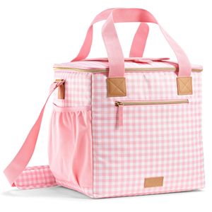 Custom Logo Travel Outdoor Beach Stripe Thermal Insulated <b>Lunch</b> Cooler <b>Bag</b> <b>with</b> <b>Straps</b> - Product Image 1