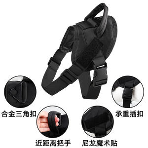 Pakaian anjing populer lintas batas nilon penolak air perlengkapan hewan peliharaan rompi anjing traksi Harness dada K9 1.6w + potongan - Product Image 3