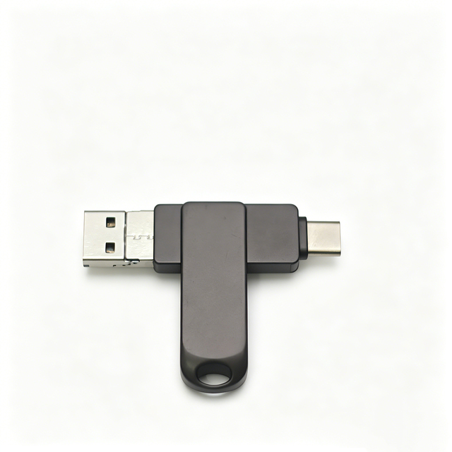 New Efficient 4-in-1 2.0 USB Thumb Drive 4GB/8GB/16GB/32GB/64GB/128GB Encrypted with Gift Box for Business Customization