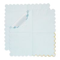 Serviettes jetables en pâte de bois 18 g/m² pour restaurant, 10x10 pouces, 3 plis, festonnées, effet feuille d'aluminium, couleurs pastel arc-en-ciel, format carré, style sac, 4 plis