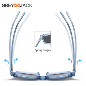 Gafas de Sol Grises Jack con Armazón TR, Protección UV400, Polarizadas, Anti Luz Azul, Estilo Femenino C1, Azul Mate - Product Image 3