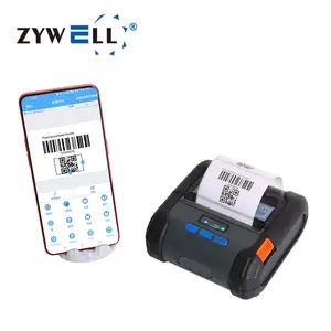 ZM04 mini small thermal label printer ZYWELL inkless USB WIFI thermal printer sticker label