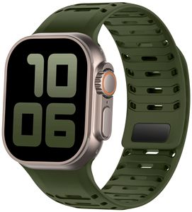 Correas de Reloj Magnéticas de Silicona Ligeras y Transpirables Win-Win <span class=keywords><strong>para</strong></span> Apple Watch Serie 8 de 45 mm, Estilo <span class=keywords><strong>Caballero</strong></span> - Product Image 4