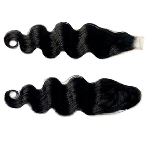 NAJIR HAIR HUB Cierre de Cabello Humano Ondulado Remy en Forma de U, Fácil de Aplicar, Estilo 1 - Product Image 1