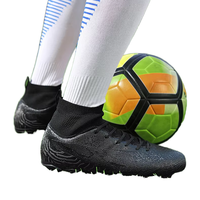 Chaussures de football unisexes personnalisées PONERAIT FTS-30, tige en PVC, semelle en caoutchouc pour terrain gazonné extérieur, automne