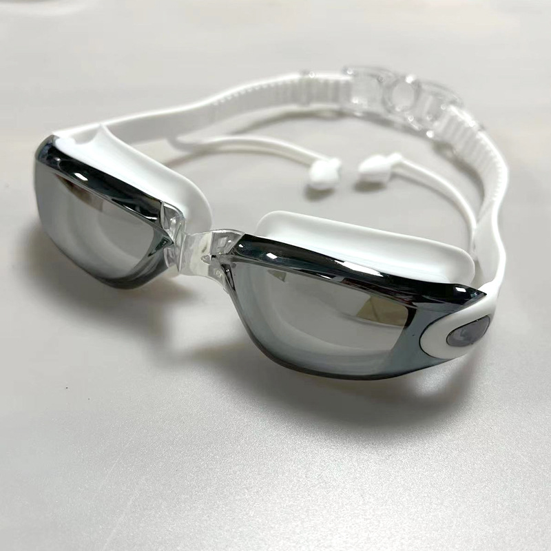 Étui à lunettes galvanisé blanc, anti-buée et protection UV.