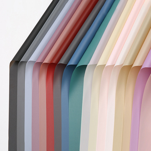 Emballage cadeau coloré translucide, 10 pièces, papier d'emballage de fleurs en plastique imperméable, nouvelle collection <span class=keywords><strong>2021</strong></span> - Product Image 1