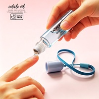 SAGALAGA Huile à cuticules en roll-on parfumée à la pêche 5 ml, Jojoba, Vitamine E, Marque privée, Logo personnalisé, OEM, Vente en gros