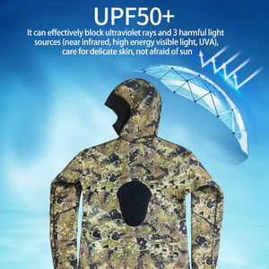 7MM सीआर खुला सेल थोक Wetsuit Neoprene Hooded डाइविंग सूट के लिए 2 टुकड़ा स्कूबा लंबी आस्तीन डाइविंग गीला सूट पुरुषों - Product Image 2