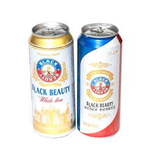 酒精啤酒顶级供应商白色啤酒270毫升500毫升即时自倒酿造罐装小麦啤酒