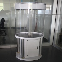 Maßgefertigtes Rundes Aquarium Zylindrisches Fischbecken Transparentes Großes Acryl-Rundaquarium
