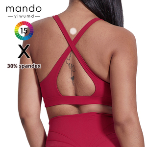 Sujetador deportivo Sexy de alta calidad para mujer, Sujetador deportivo de secado rápido para entrenamiento, gimnasio, Fitness, Top cruzado en la espalda, Yoga, venta al por mayor para mujer - Product Image 5