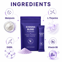 NatureMade Polvo para Dormir Liposomal Vegano para Adultos 3mg/5mg/10mg Melatonina L-Teanina GABA Vitamina B6 Magnesio Sin Gluten para Recién Nacidos