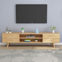 Meuble TV en verre et armoire de rangement pour salon moderne avec design de table basse multifonctionnelle
