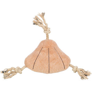 Juguete Masticable para Mascotas Ostra De Mar, Diseño de Concha de Felpa Suave de 38 cm con Asas de Cuerda para Perros - Product Image 1