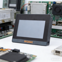 PLC con Pantalla Táctil de 7 Pulgadas, HMI Todo en Uno, RS232, RS485, IO, Controlador Lógico Programable, Compatible con Mitsubishi FX2N FX3U