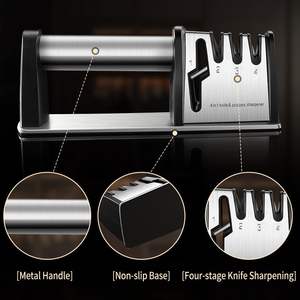 Aiguiseur de couteaux 4 en 1, aiguiseur rapide pour ciseaux et couteaux, pour une utilisation en cuisine - Product Image 5
