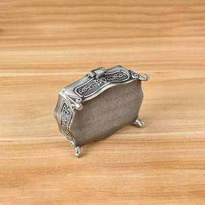 Dropshipping Shopify <b>Vintage</b> Jewelry <b>Box</b> Zinc Alloy Storage Case Home Organizer Gift Wedding Travel - Product Image 3