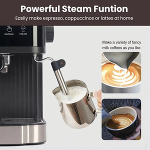 Everyday Use Portable Espresso <b>Maker</b> Easy Cleaning 5 Modes 20 Bar Pump 1500ml Capacity Stainless Steel Integrated Household Espr - Product Image 2