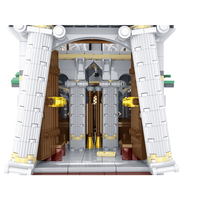 Mork Model Building Blocks 032101 City Street View Series Alley Grin-gottz Bank 4185 PCS Brick Toys Gift Toy Set