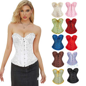 Corset Serre-Taille Vintage Disponible en 10 Couleurs, Maintien Extrême de la Poitrine, Structure de Corset Vintage pour Femme pour une Silhouette en Sablier - Product Image 1