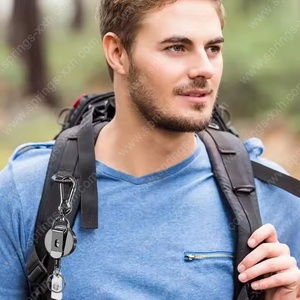 XXH-M036 Porte-clés rétractable robuste en métal, étanche, type <span class=keywords><strong>yoyo</strong></span>, avec clip ceinture et porte-badge à dégagement rapide en alliage - Product Image 6
