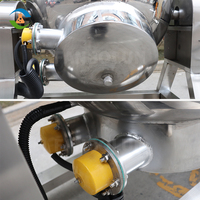 Chaudière de cuisson industrielle de 100 litres à vapeur/gaz/électrique avec enveloppe, mélangeur de cuisson, marmite à enveloppe avec agitateur