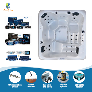 Spa de massage extérieur 34 jets en forme de rectangle de conception moderne pour Jacuzzier Bain à remous à bas <span class=keywords><strong>prix</strong></span> avec 2 pompes électriques - Product Image 2