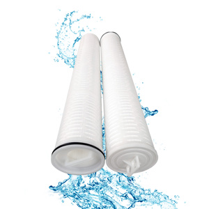 ไส้กรองน้ำแบบไหลสูงชนิด PP โพลีโพรพิลีนแบบจีบ สำหรับการกรองน้ำ - Product Image 1