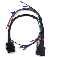 Câble latéral de remplacement pour déneigeuse Western et Fisher 9 PIN SN PLOW 18 1,5 m 12 V avec gaine en cuivre/PVC