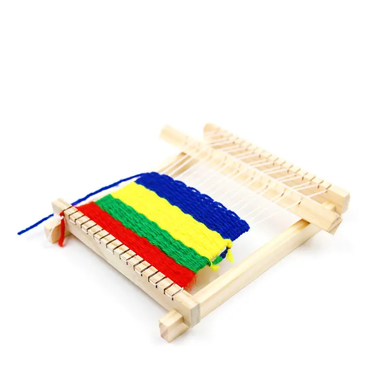 DIY Assembled Hand webstuhl Webstuhl Holz technologie Lernspiel zeug für Kinder